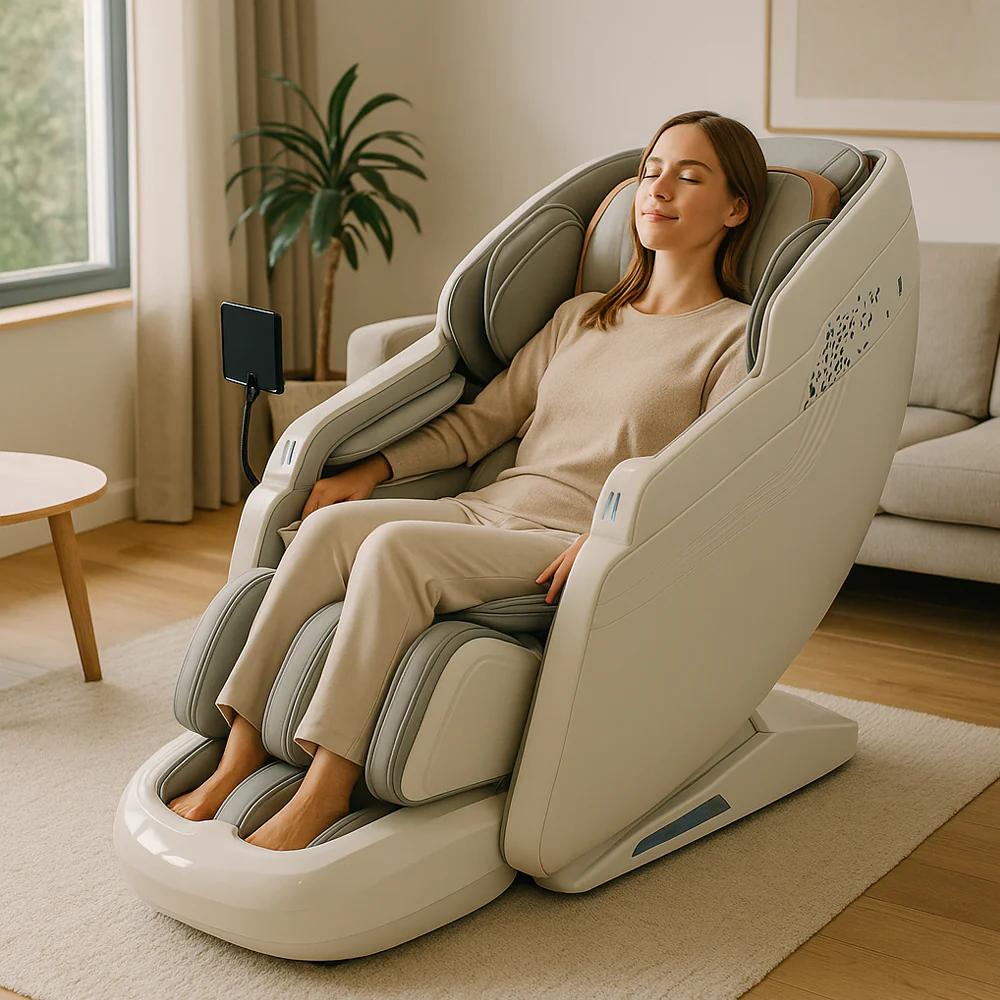 Massagestol 3D med SL-teknologi, lufttryksmassage, Zero Gravity & Intelligent Styring – Model 988R8 - Image 16