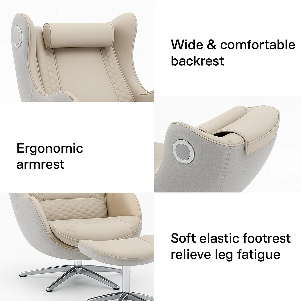 Massagestol 3D, SL-teknologi og Elegant komfort - Model BN-699 - Image 6