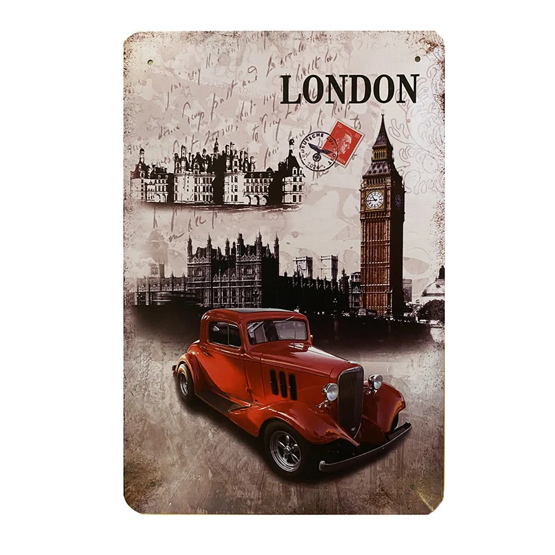 Metalskilt - London