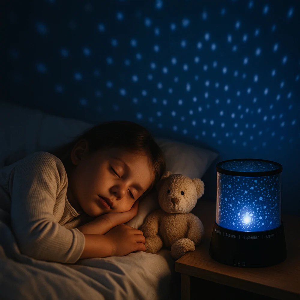 LED natlampe med Stjernehimmel - Image 3