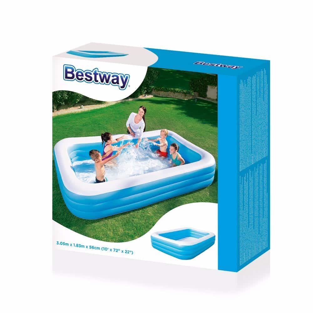 Oppustelig Rektangulær Pool Bestway 1161L - 305 x 183 x 56 cm - Image 6