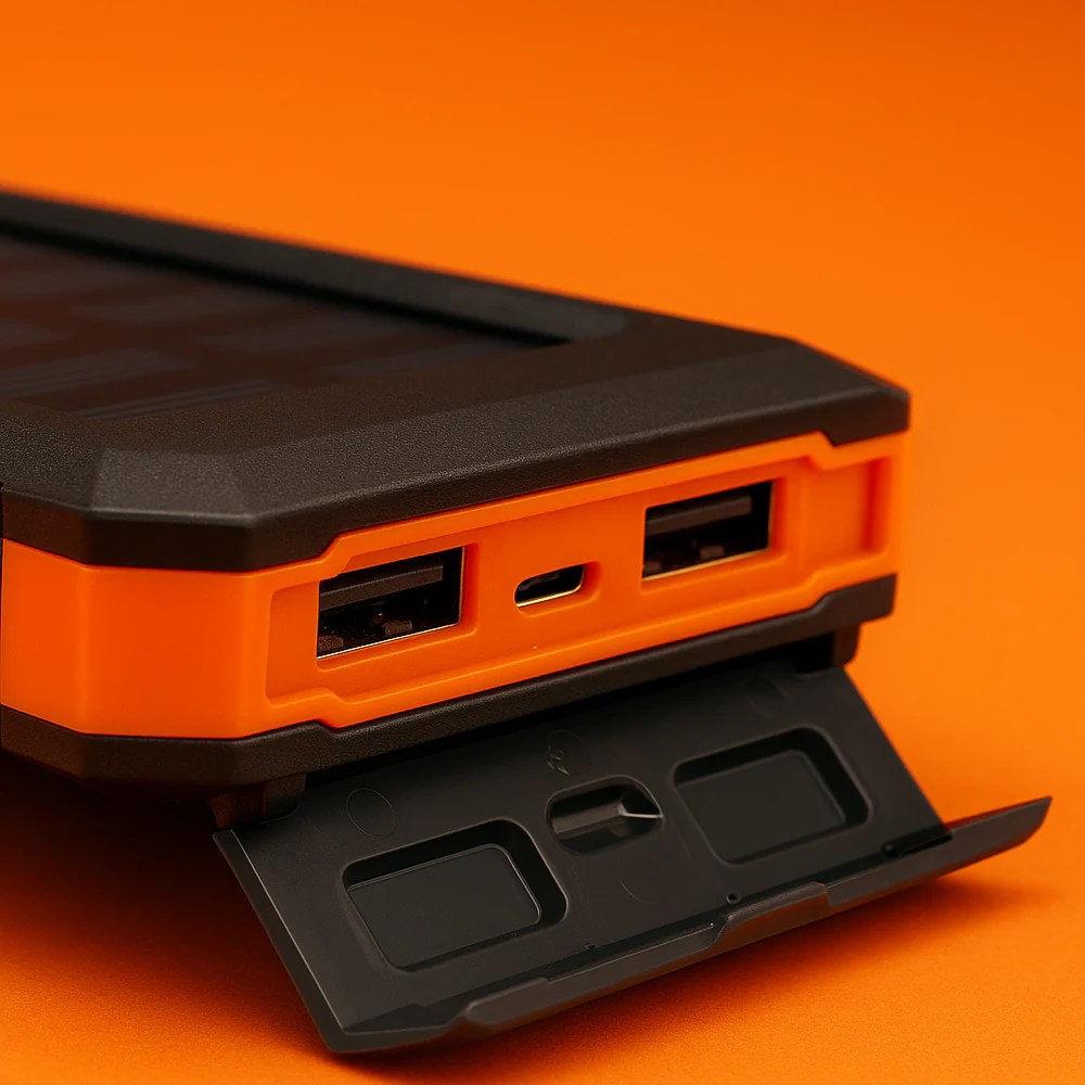 Powerbank 15.000 mAh - vandafvisende og med indbygget lommelygte - Image 4