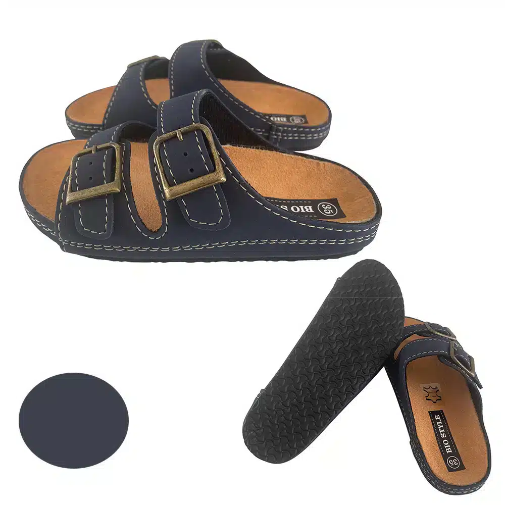 Sandaler til børn m/stropper model Bio Style - sort eller marineblå - Image 4