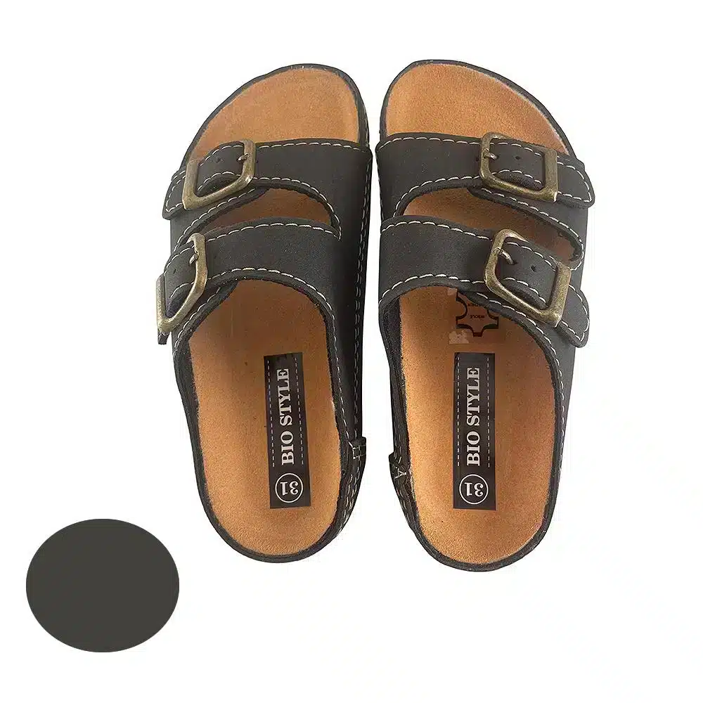 Sandaler til børn m/stropper model Bio Style - sort eller marineblå - Image 5