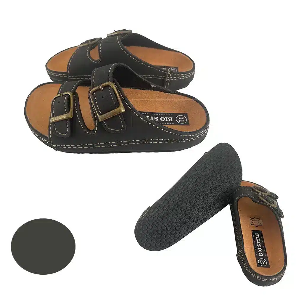 Sandaler til børn m/stropper model Bio Style - sort eller marineblå - Image 7