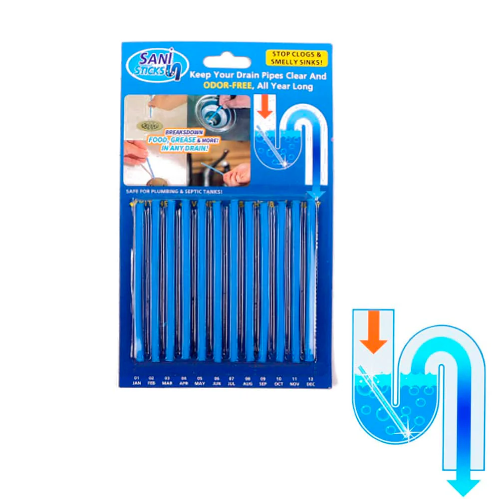 Sani Sticks Afløbsrens 12 stk. (Lavet af naturlige materialer) - Image 2