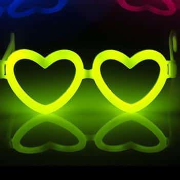 Briller Hjerteformet - Selvlysende glow stick - Image 13