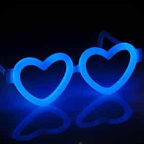 Briller Hjerteformet - Selvlysende glow stick - Image 8