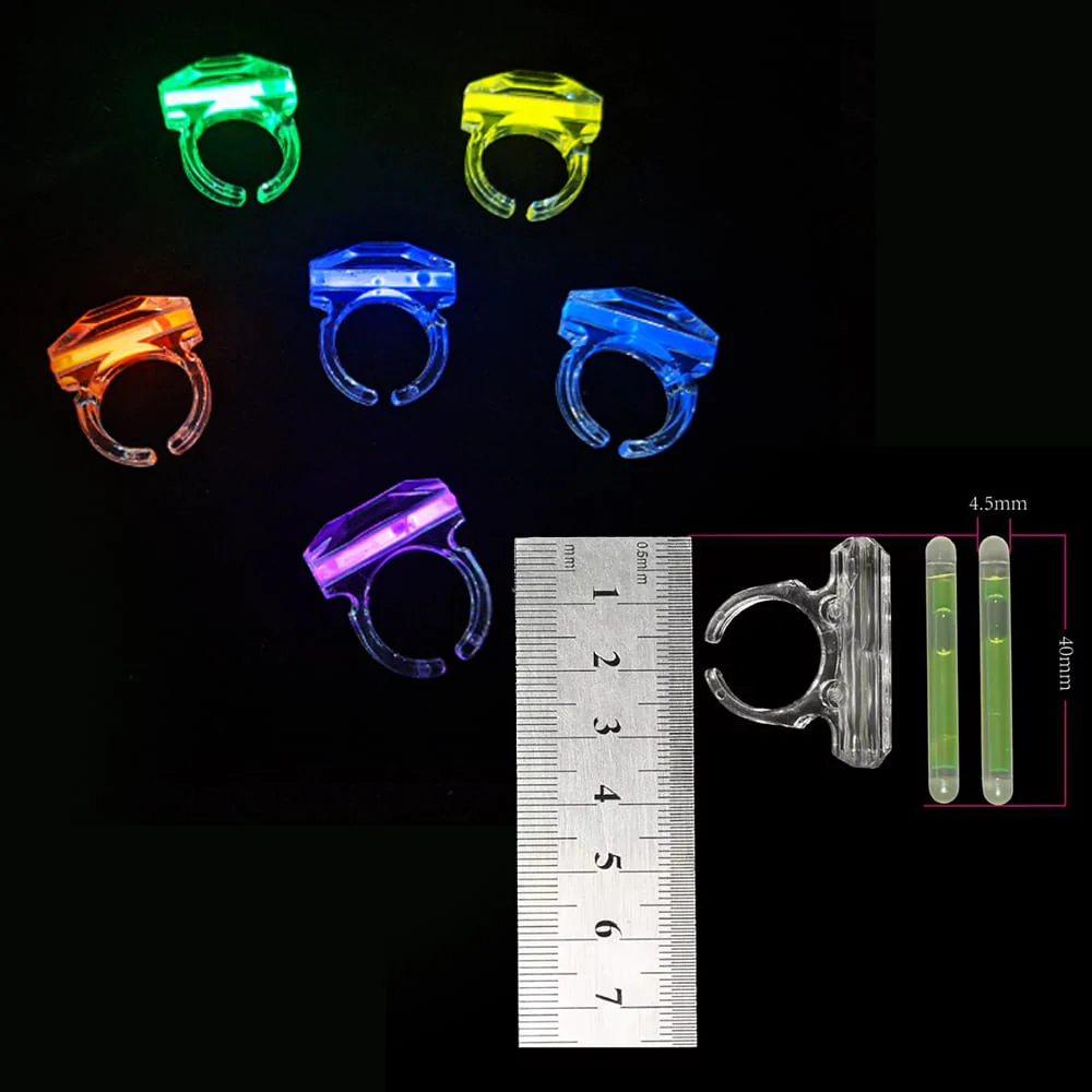 Selvlysende fingerring - flere farver - - Image 2