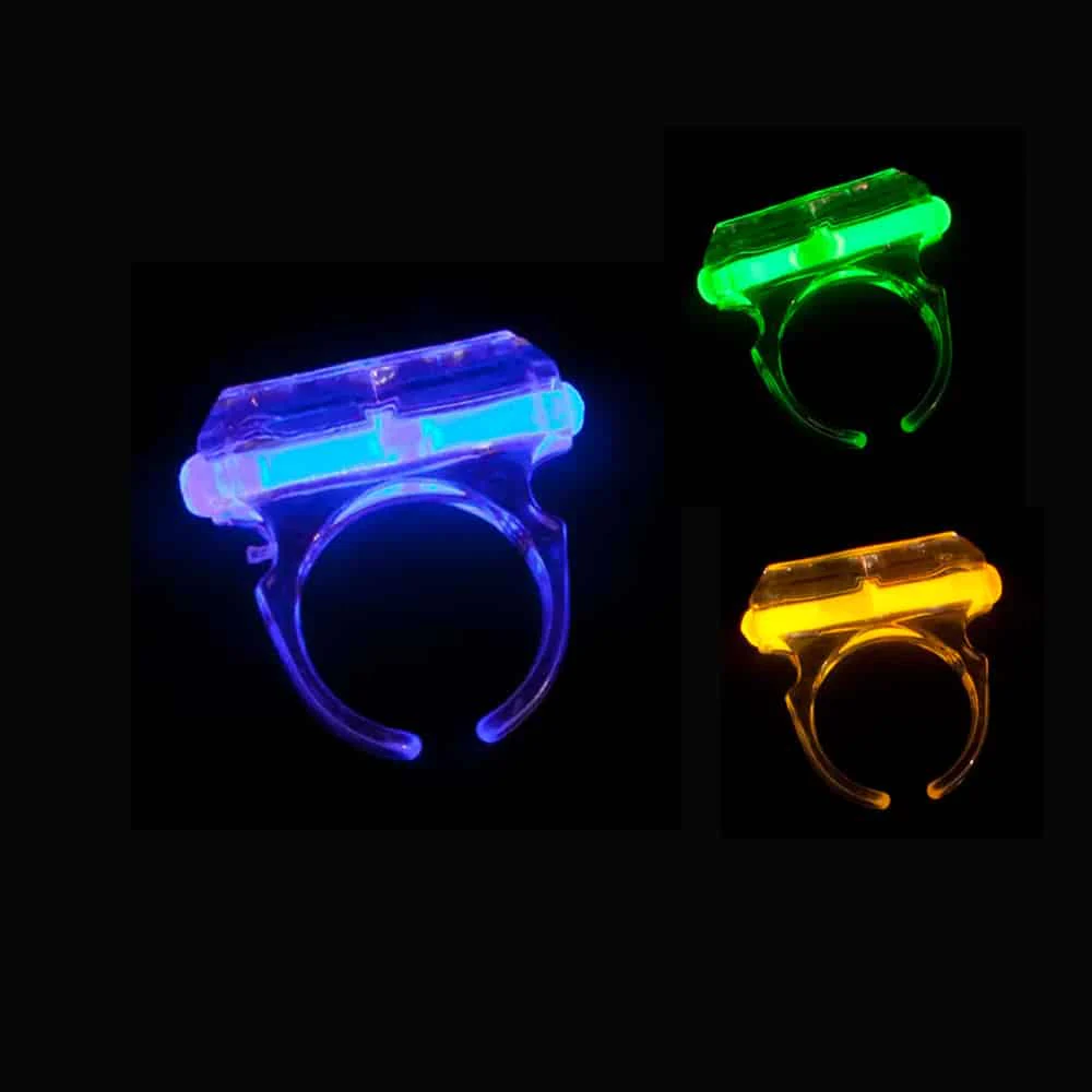 Selvlysende fingerring - flere farver - - Image 5