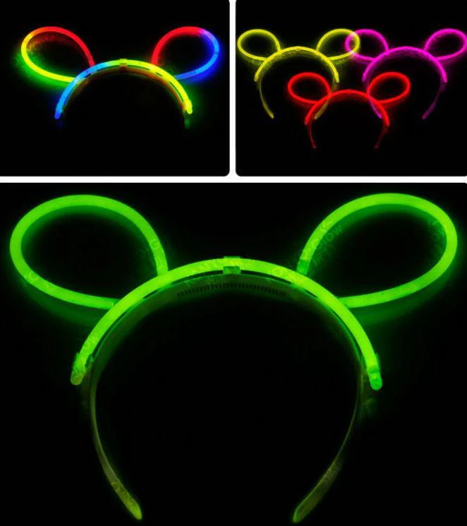 Hårbånd m/Ører -Selvlysende glow stick - Image 3