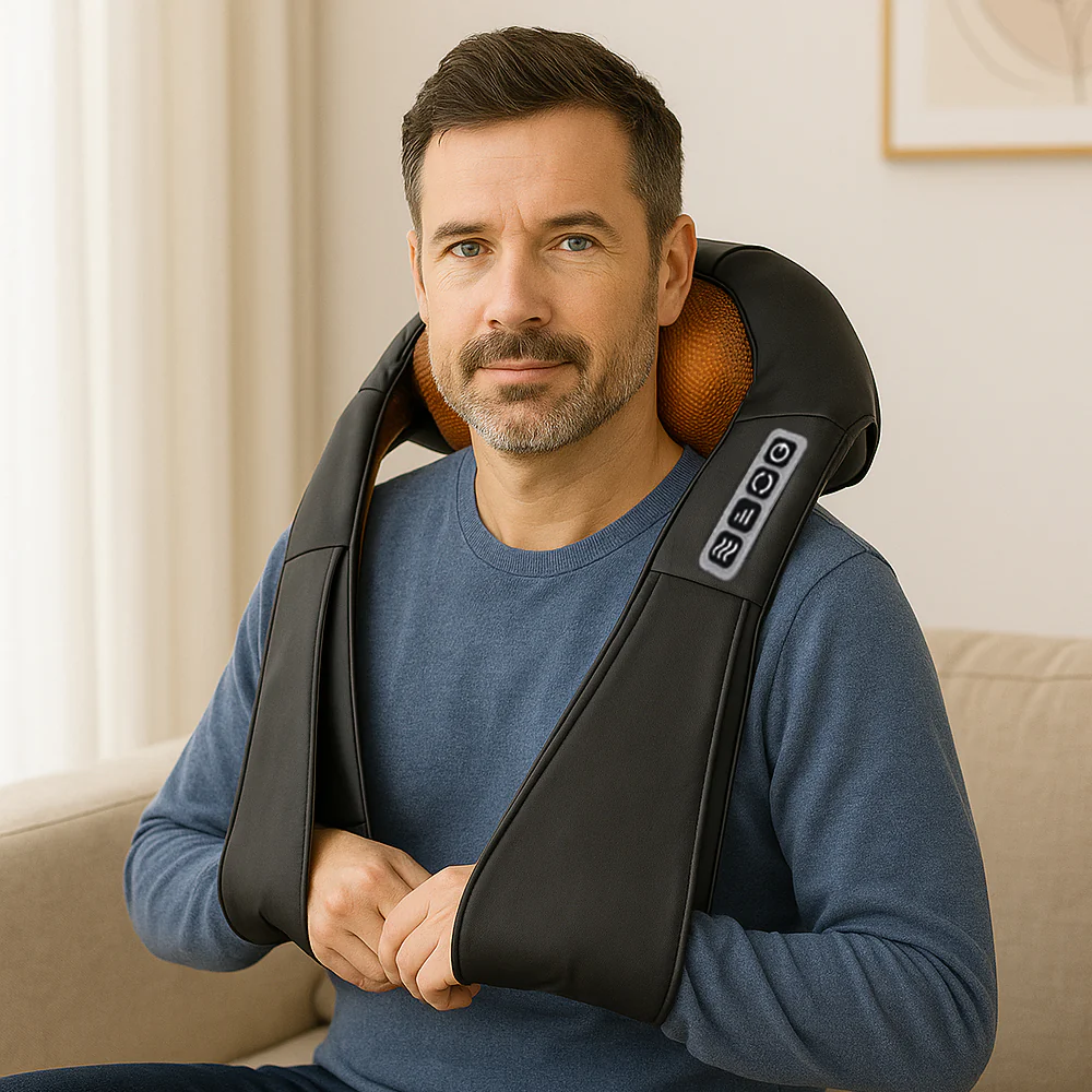 Shiatsu Massagepude med Varme til Nakke, Skulder & Ryg (V2) - Image 2