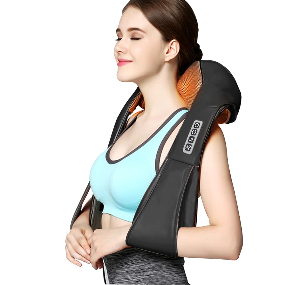 Shiatsu Massagepude med Varme til Nakke, Skulder & Ryg (V2) - Image 3