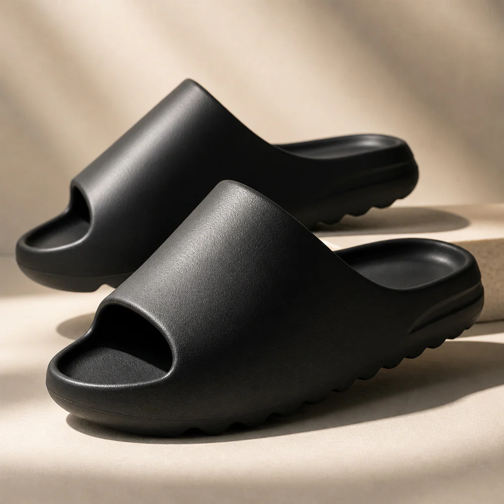 Slippers / Tøfler - Bløde og skridsikre - sort, grøn eller hvid - - Image 5