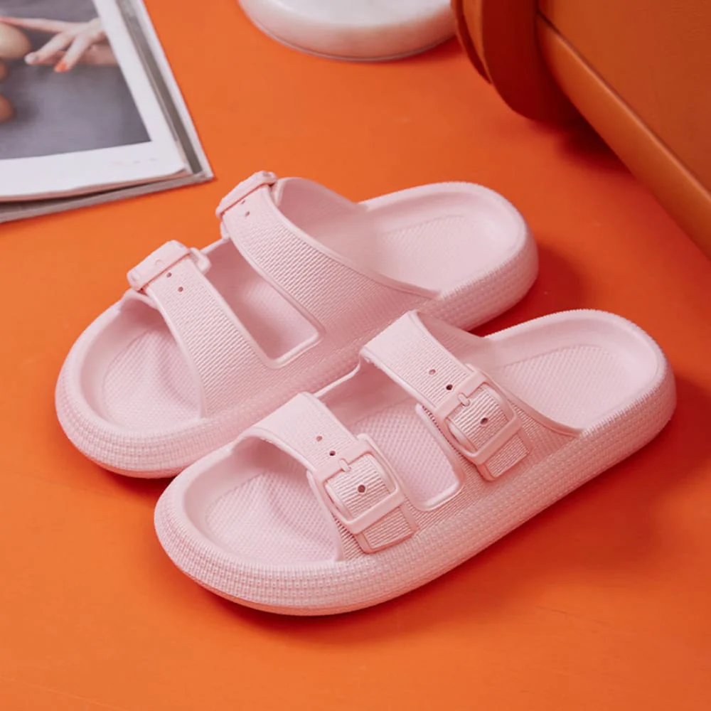 Slippers / Tøfler m/Spænde - Bløde &amp; Skridsikre i flere flotte farver (kendt som Happy Flops) - Image 11