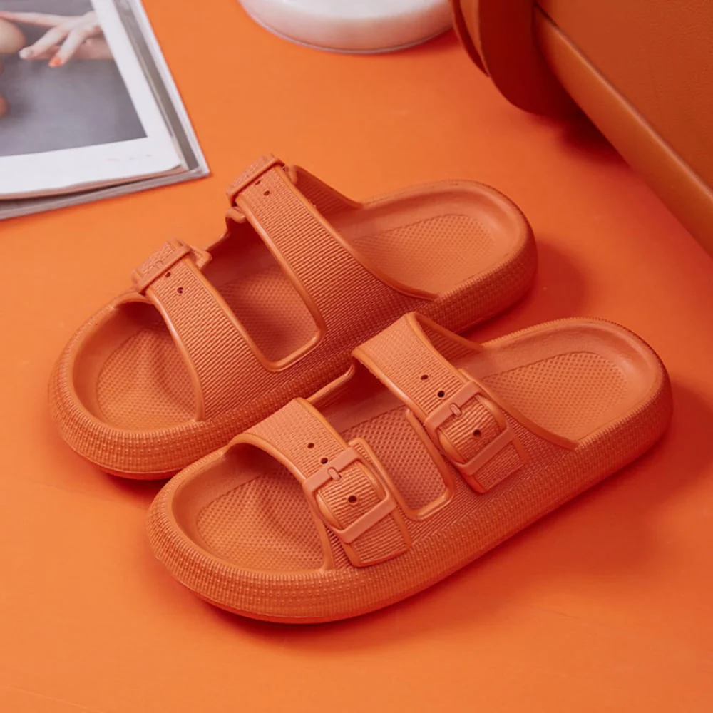 Slippers / Tøfler m/Spænde - Bløde &amp; Skridsikre i flere flotte farver (kendt som Happy Flops) - Image 14