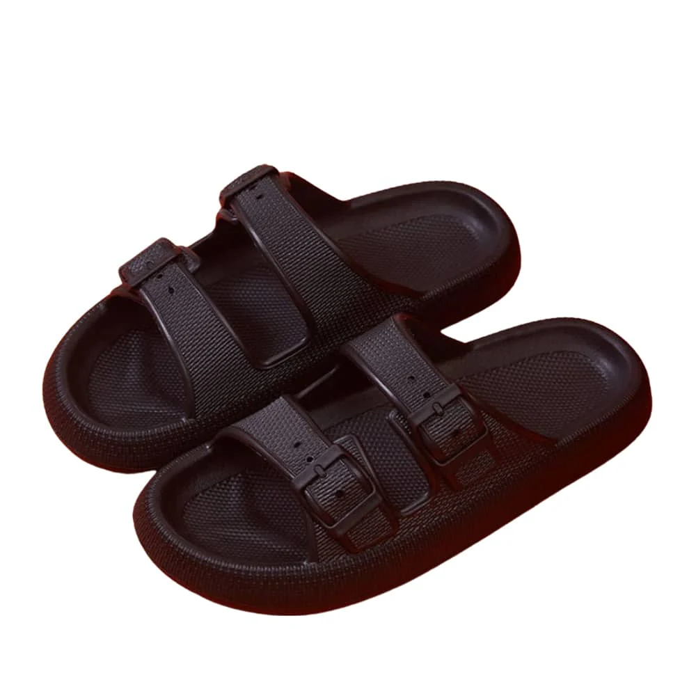 Slippers / Tøfler m/Spænde - Bløde &amp; Skridsikre i flere flotte farver (kendt som Happy Flops) - Image 21
