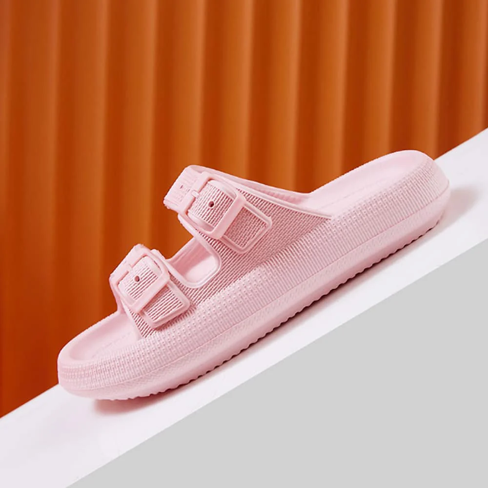 Slippers / Tøfler m/Spænde - Bløde &amp; Skridsikre i flere flotte farver (kendt som Happy Flops) - Image 8