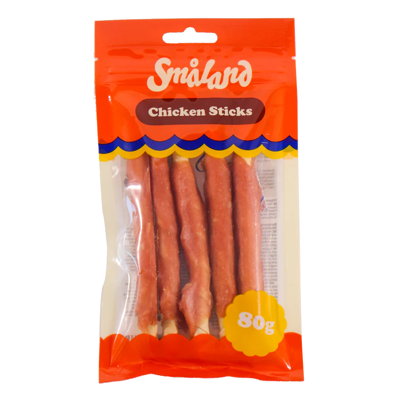 Småland Chicken Sticks 80g (tyggeben til hunde) - Image 2