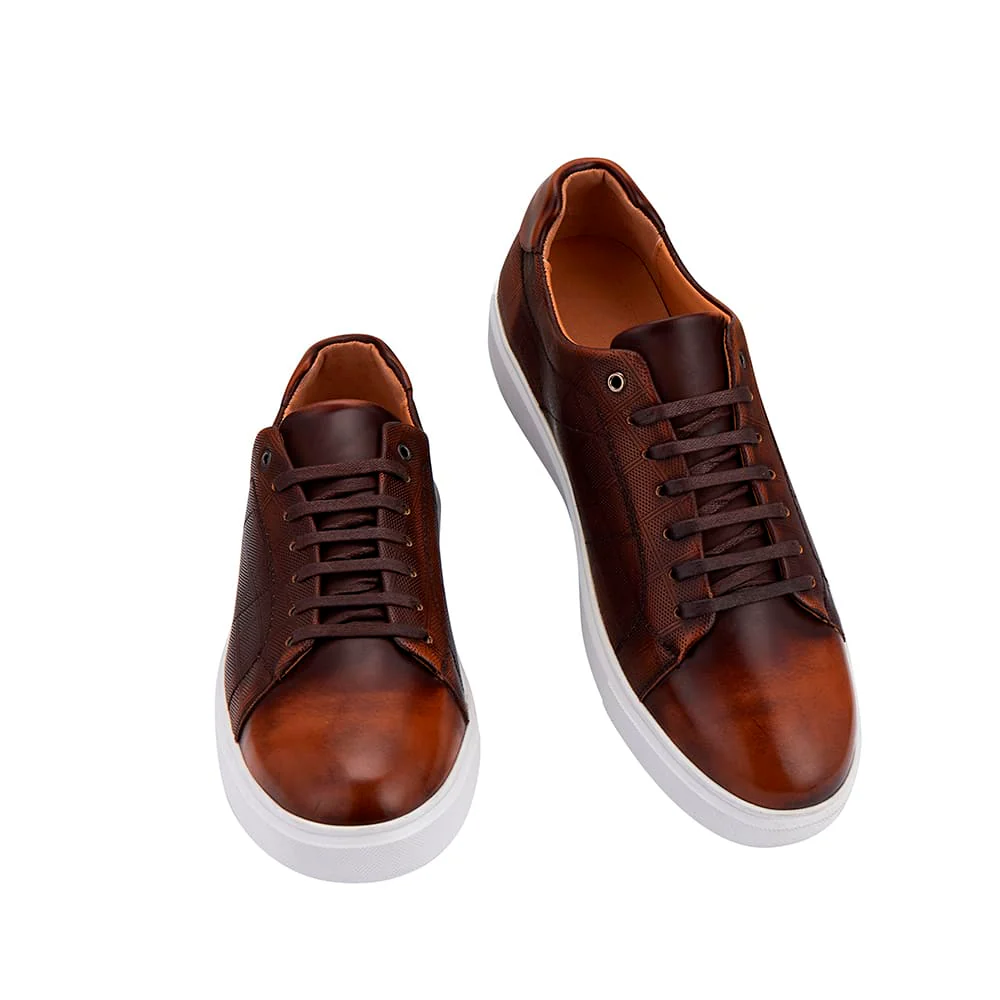 Sneakers til herre, brun - Image 4