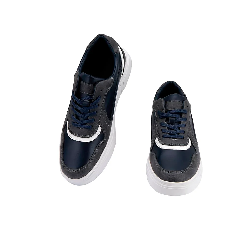Sneakers til herre, Navyblå og Hvide - Image 3