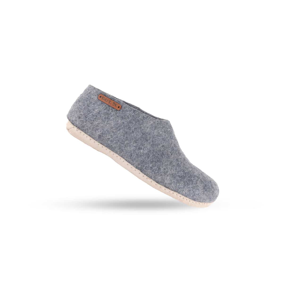 Uldhjemmesko (100% ren uld) m/sål i skind - Dansk Design fra SHUS - Image 13