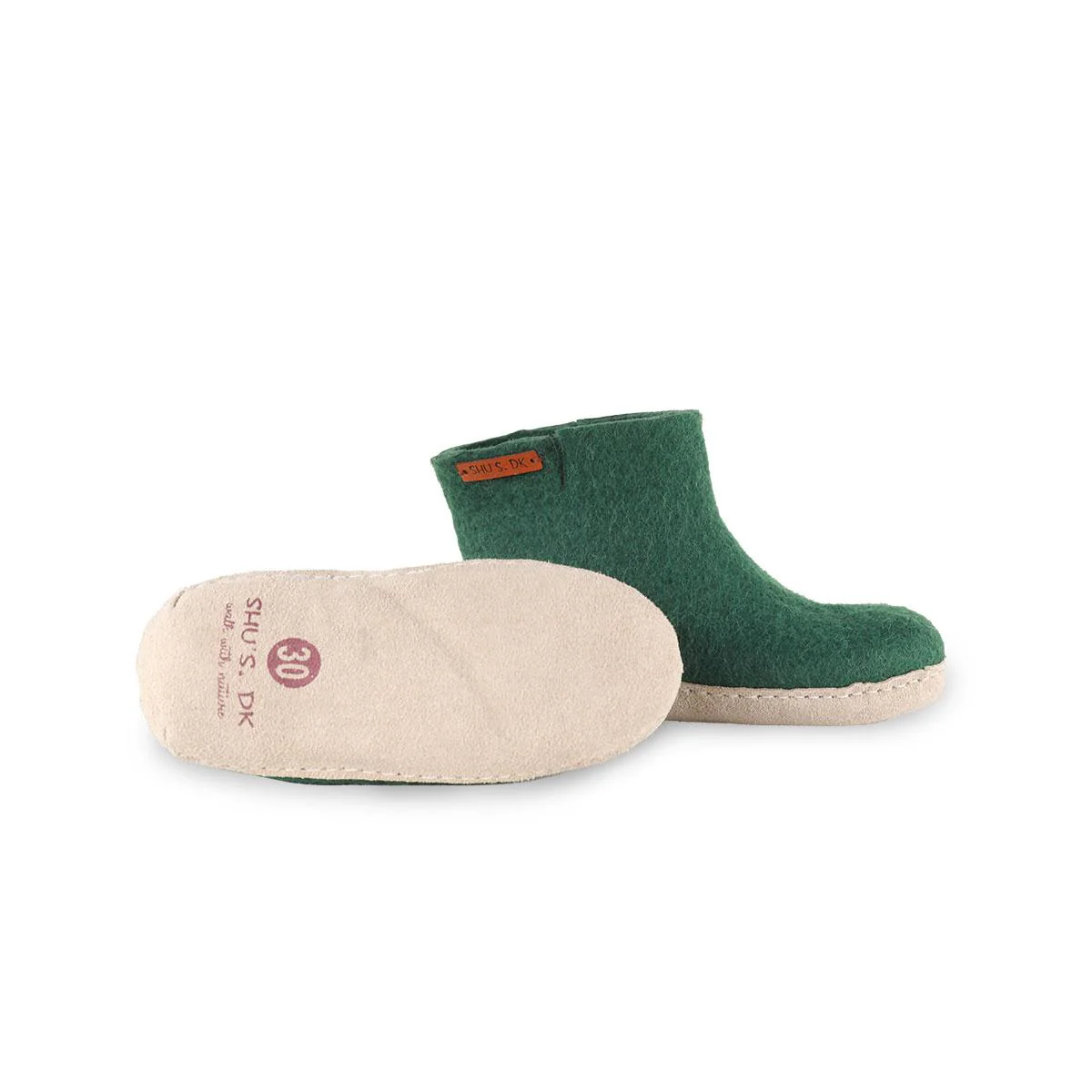 Uldstøvle Børn (100% ren uld)  m/sål i skind - Dansk Design fra SHUS - Image 2