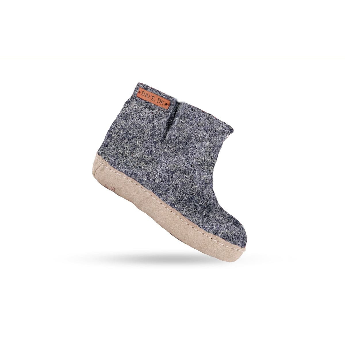 Uldstøvle Børn (100% ren uld)  m/sål i skind - Dansk Design fra SHUS - Image 6