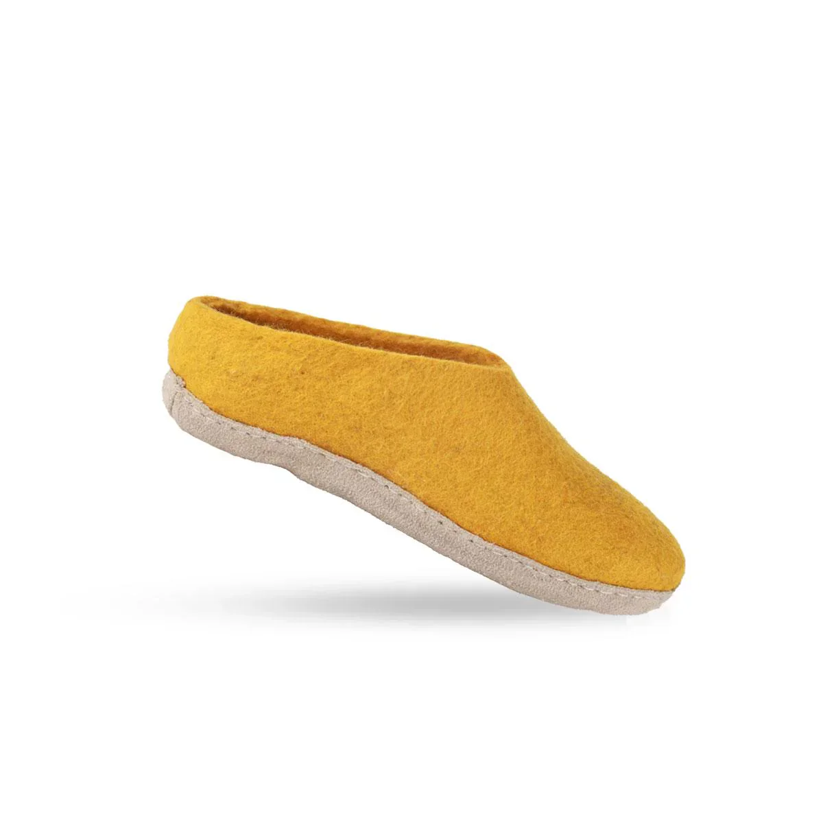 Uldtøffel (100% ren uld) m/sål i skind - Dansk Design fra SHUS - Image 29