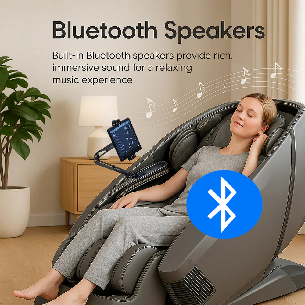 Massagestol 4D, Lux Pro med en af markedets bedste SL-skinner og intelligent AI-styring – Model 988F6 - Image 10