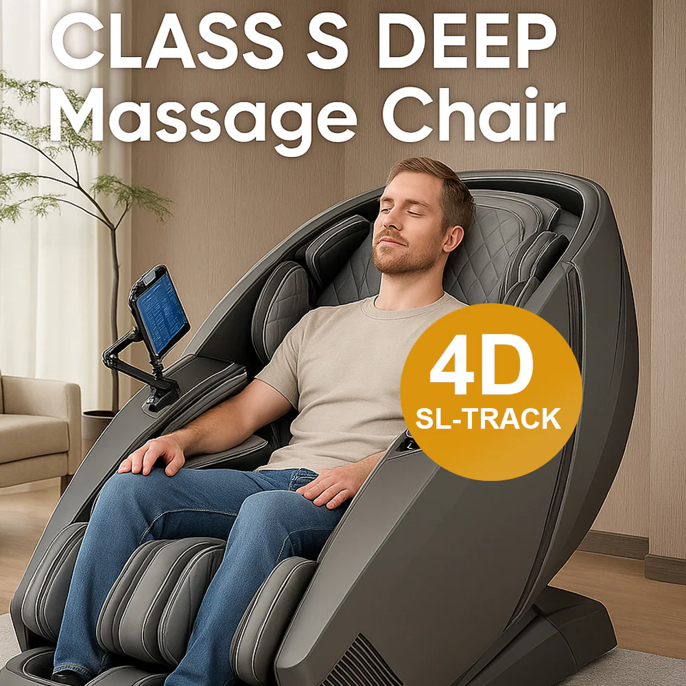 Massagestol 4D, Lux Pro med en af markedets bedste SL-skinner og intelligent AI-styring – Model 988F6 - Image 11