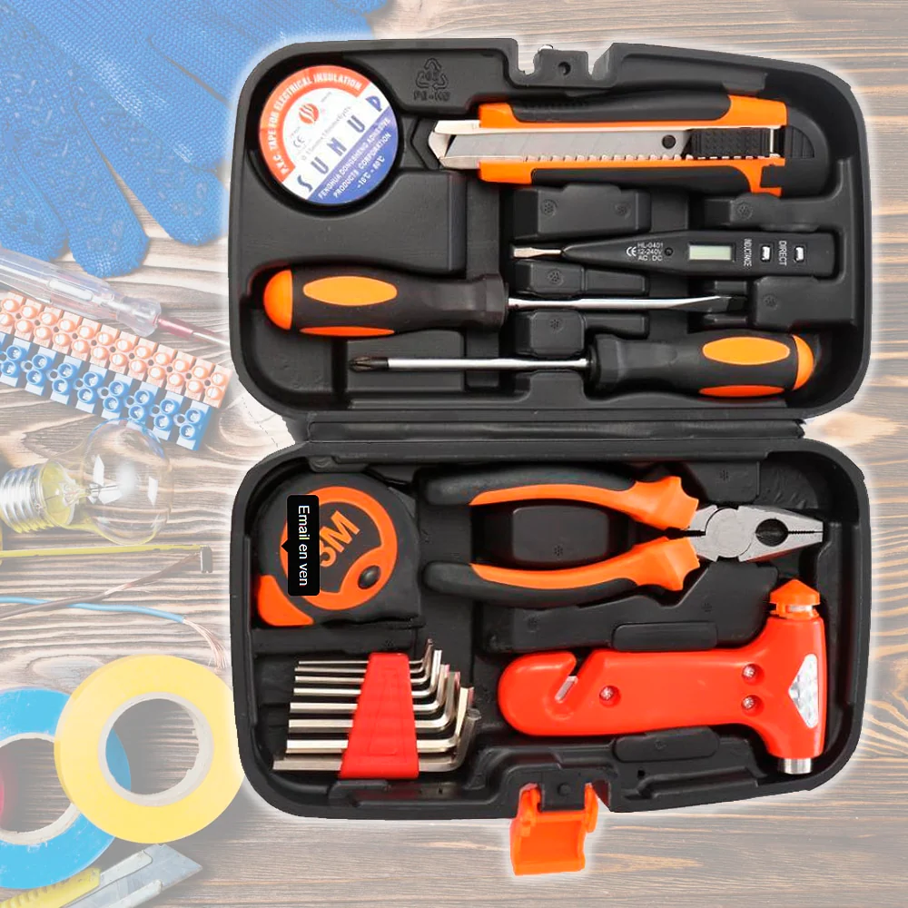 Værktøjssæt med 9 dele