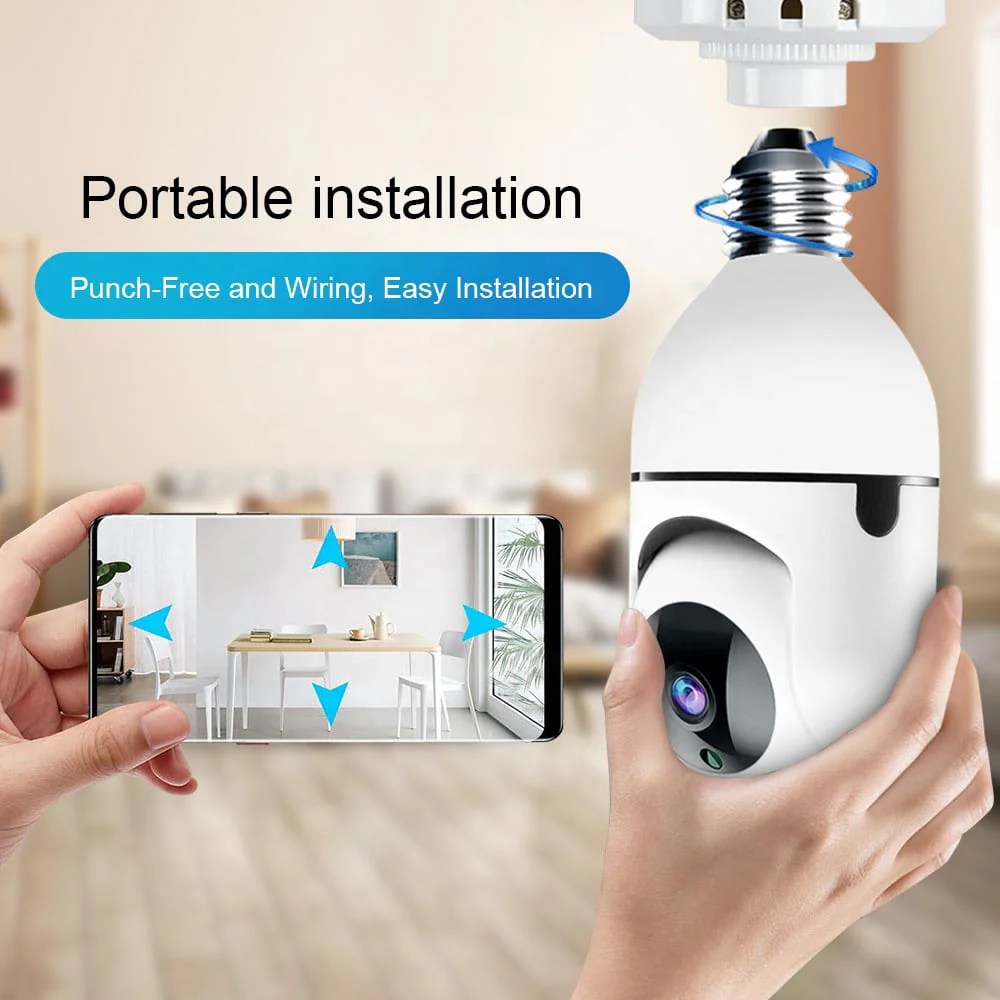 360° WiFi IP Kamera med Tilt Funktion, Nattesyn, Bevægelsesdetektion, 2-vejs Lyd og LED-Lys - Image 7